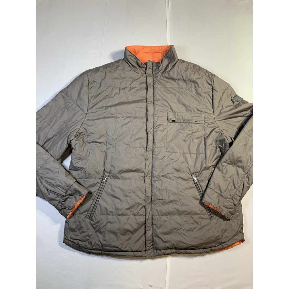 Hawke & Co Reversible Puffer Jacket Men's Brown/ORANGE XXL